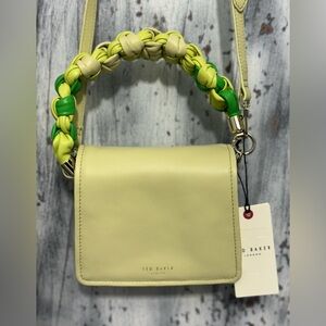 Ted Baker Maryse Lime Mini Knotted Top Handle Leather Bag ~ NWT